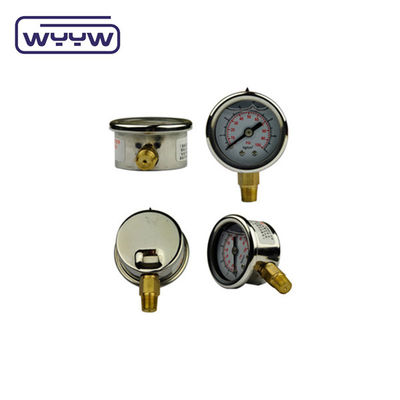 Cuadro de prueba de presión del gas de la caja SS 40mm Dial Size Back Mount