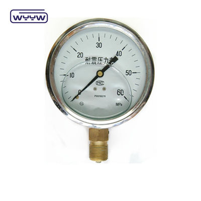 2.5&quot; Manómetro de presión antivibración montado en el fondo