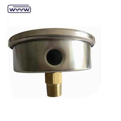 Manómetro de presión antivibración de aceite axial de 100 mm
