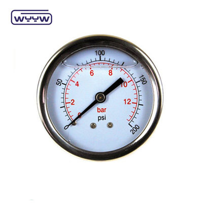 precio 60 mm centro de la espalda doble manómetro de presión de barra