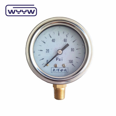 2.5&quot; Medidor de presión del aceite de motor lleno de glicerina con una precisión del 2,5%