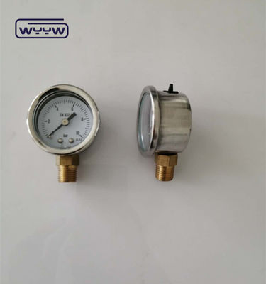 40 mm Manómetro vertical Medidor de presión del aceite hidráulico Montado trasero