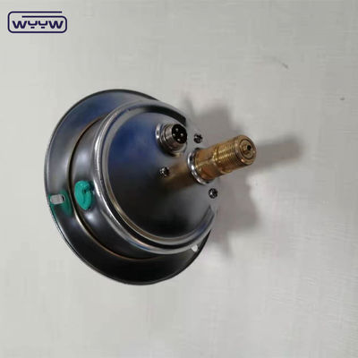 0-1MPa Medidor de presión de contacto eléctrico, medidor de presión lleno de aceite de silicona con brida