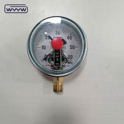 Mejora de presión llena de silicona de acero inoxidable Conexión inferior 100 mm