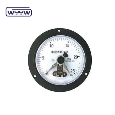 Medidor de presión de contacto eléctrico estándar 60 mm Material de acero negro / acero inoxidable