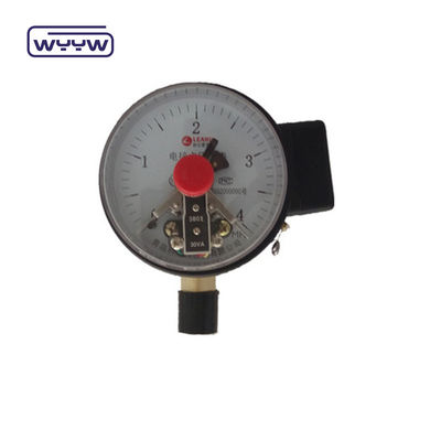 Medidor de presión de contacto eléctrico estándar de acero negro de 60 mm