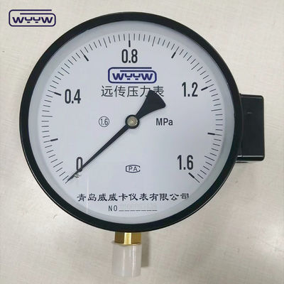 1.6MPa caja de acero negro 1/2&quot;bsp M20X1.5 6 pulgadas de contacto eléctrico doble manómetro de presión de escala precio