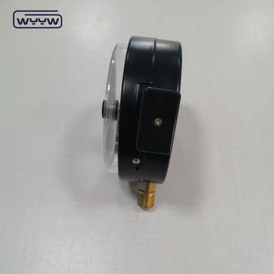 1.6MPa caja de acero negro 1/2&quot;bsp M20X1.5 6 pulgadas de contacto eléctrico doble manómetro de presión de escala precio