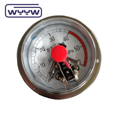 100 mm de silicona llena de aceite eléctrico medidor de presión montaje trasero