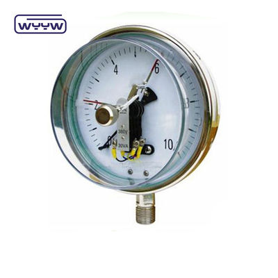 100 mm de silicona llena de aceite eléctrico medidor de presión montaje trasero