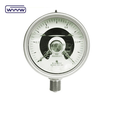 100 mm de silicona llena de aceite eléctrico medidor de presión montaje trasero