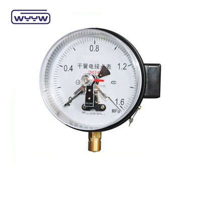 Medidor de presión de contacto eléctrico de 4 pulgadas con rango de 0 a 0,6 MPa y combinación de medidor de interruptor