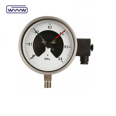 Término de presión del tubo de acero inoxidable Bourdon 60 mm Conexión inferior
