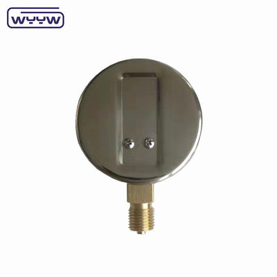 Casilla de acero inoxidable de 63 mm, fondo mbar kpa medidor de presión de fuelle