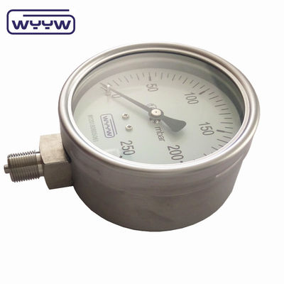Baja Presión Bellows Manómetro 250 Mbar Material de acero inoxidable