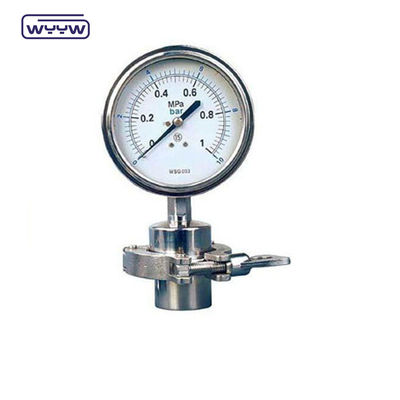 Tipo de medición de presión del sello del diafragma de 100 mm Medición de presión industrial de trabajo pesado