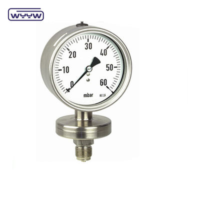 WYYW Medidor de presión del diafragma 100 mm Medidor de presión de trabajo pesado
