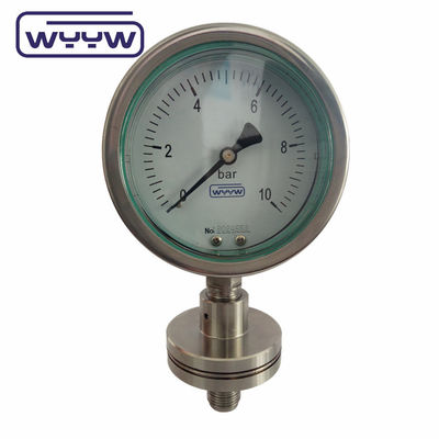 Manómetro industrial de 100 mm 4&quot; sello de diafragma Medidor de presión química