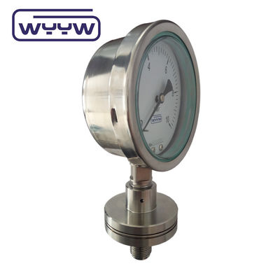 Manómetro industrial de 100 mm 4&quot; sello de diafragma Medidor de presión química