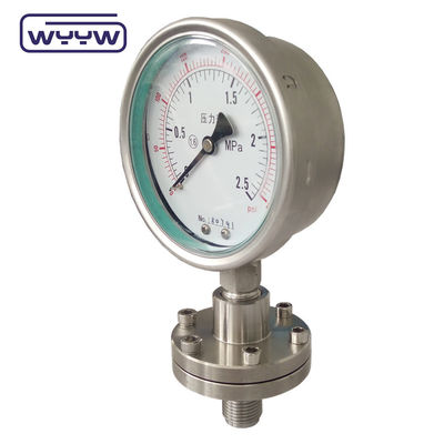 OEM ODM Medidor de presión del diafragma SS316 Medidor de alta presión de PTFE recubierto