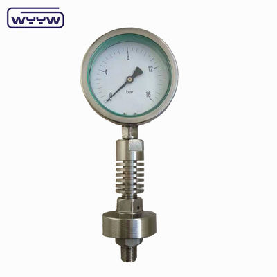 4&quot; medidor de presión de alta temperatura sello del diafragma material de acero inoxidable