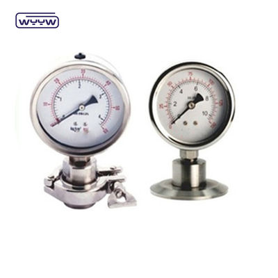 Manómetro de medición de presión del diafragma industrial OEM SS316