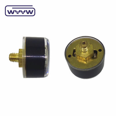 1 &quot; 25mm Bar Mini medidor de presión montado en la parte posterior con cubierta de plástico