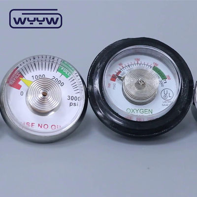 38 mm de oxígeno no utiliza el aceite psi manómetro de presión médica