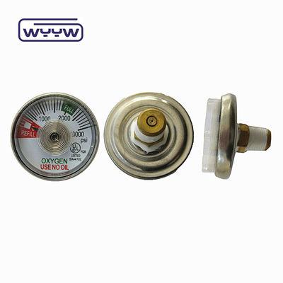 38 mm de oxígeno no utiliza el aceite psi manómetro de presión médica