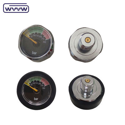 Amazon Venta caliente 20mm Negro Mini Medidor de presión digital 4000psi 6000psi 1/8NPT Micro Medidor de presión Manómetro para Paintball PCP Aire