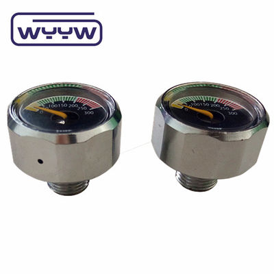 Amazon Venta caliente 20mm Negro Mini Medidor de presión digital 4000psi 6000psi 1/8NPT Micro Medidor de presión Manómetro para Paintball PCP Aire