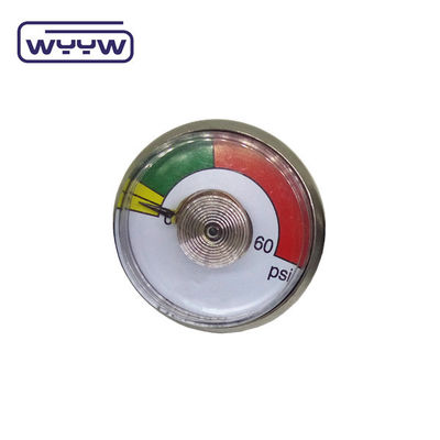 38mm pequeño extintor de fuego manómetro manómetro de presión conexión trasera
