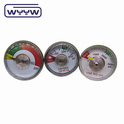OEM Mini manómetro de presión 38 mm Manómetro de presión de extintor de acero