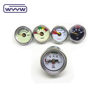 Manómetro de presión pequeña 23 mm 22 mm Hexágono Mini manómetro de presión del aire