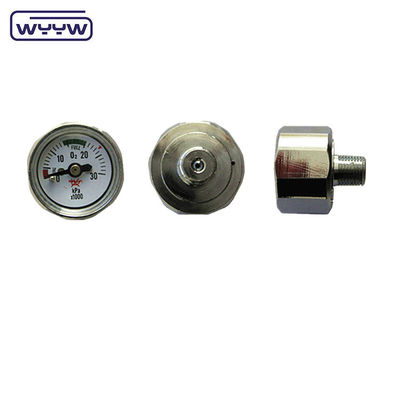 Manómetro de presión pequeña 23 mm 22 mm Hexágono Mini manómetro de presión del aire