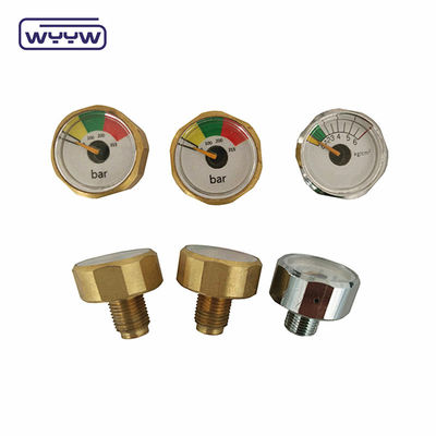 Manómetro de presión pequeña 23 mm 22 mm Hexágono Mini manómetro de presión del aire