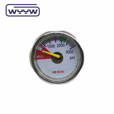 Manómetro de presión pequeña 23 mm 22 mm Hexágono Mini manómetro de presión del aire