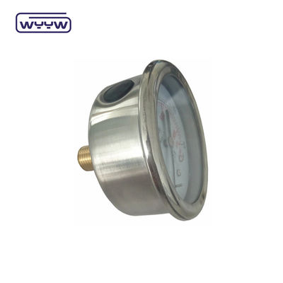 Glicerina axial 63 mm Medidor de presión compuesto Medidor de presión de agua hidráulico Tester de montaje trasero
