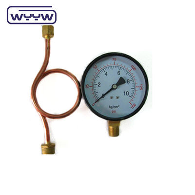 Medidor de presión de alta temperatura personalizado de 100 mm con radiador