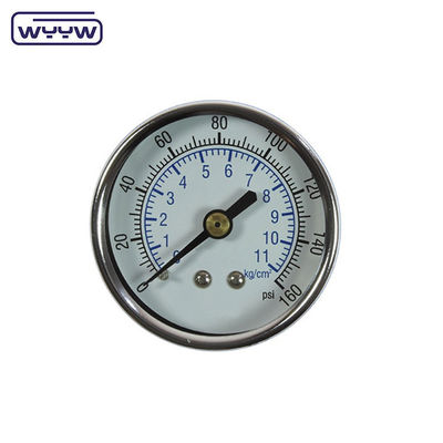 Uso en seco No hay aceite Montar el medidor de presión 160 Psi Aire 60mm SS Medidor de presión