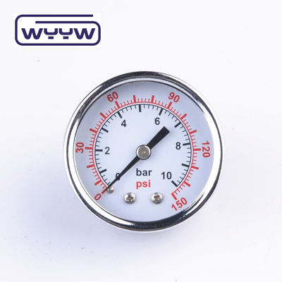 Uso en seco No hay aceite Montar el medidor de presión 160 Psi Aire 60mm SS Medidor de presión