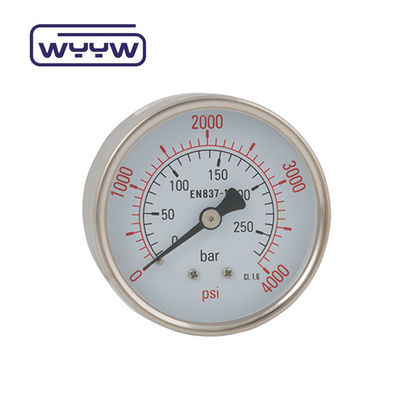 Uso en seco No hay aceite Montar el medidor de presión 160 Psi Aire 60mm SS Medidor de presión