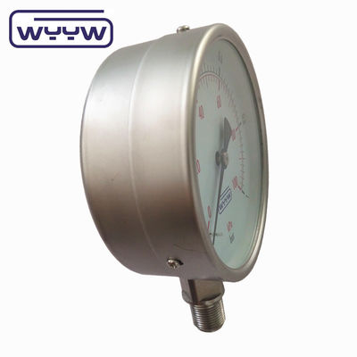 Medidor de presión de prueba de acero inoxidable seco 100 mm OEM ODM OBM personalizado
