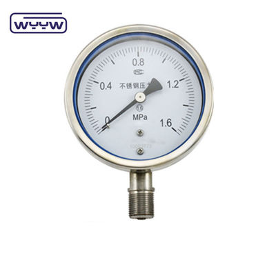 Medidor de presión de acero inoxidable de alta precisión 6&quot; Medidor de presión calibrado