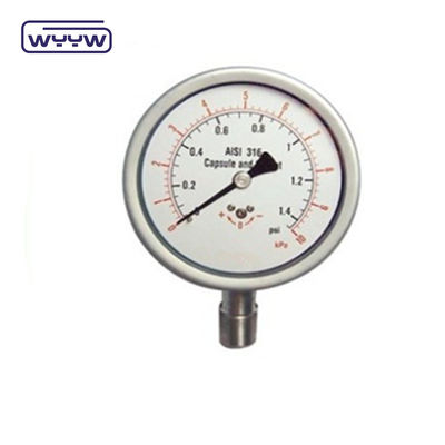 Medidor de presión de acero inoxidable de alta precisión 6&quot; Medidor de presión calibrado