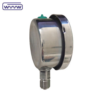 Medidor de presión de acero inoxidable de llenado de aceite de 60 mm con medidor de presión de alta calidad WYYW