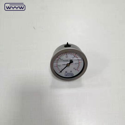 2.5 pulgadas Axial líquido lleno medidor de presión A prueba de vibración Todo el acero inoxidable