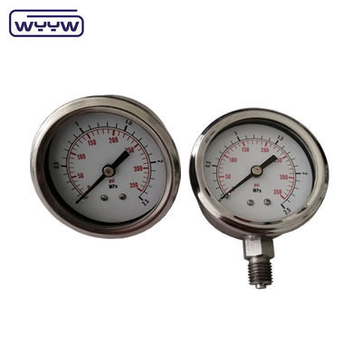 Medición de la presión de 60 mm de diámetro con líquido lleno de 250 bares Manómetro EN 837-1