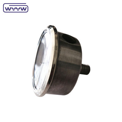 Manómetro axial de alta calidad MPa/bar/kg Conexión trasera 60mm medidor de presión de acero inoxidable 304ss completo