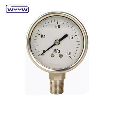 ss304 filtro especial de alta presión 1000 bar de aceite lleno de 4 &quot;medidor de presión de utilidad